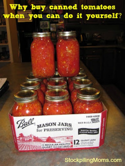 Why buy canned tomatoes when you can do it yourself?