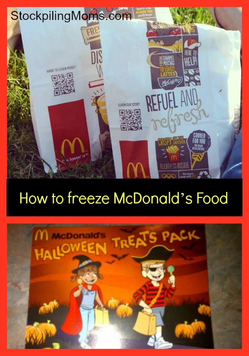 Can you freeze McDonald’s Food?