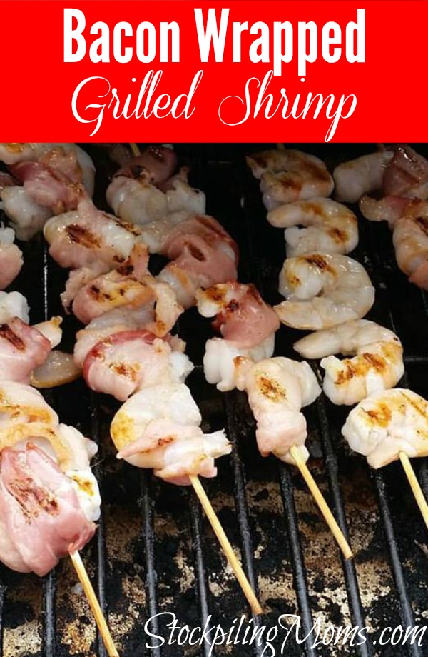 Bacon Wrapped Grilled Shrimp