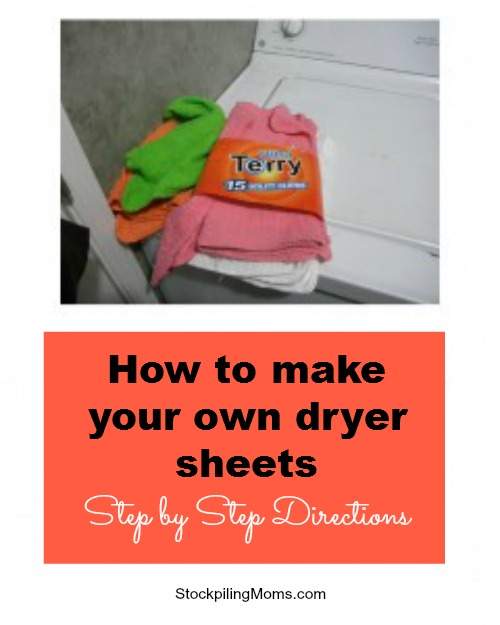 How to make your own dryer sheets
