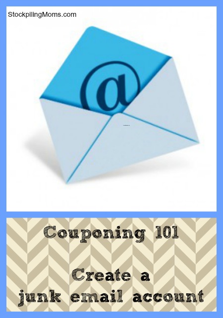 Stockpiling 101 – Create a junk email account