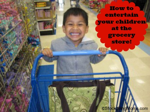 How to entertain your children at the grocery store