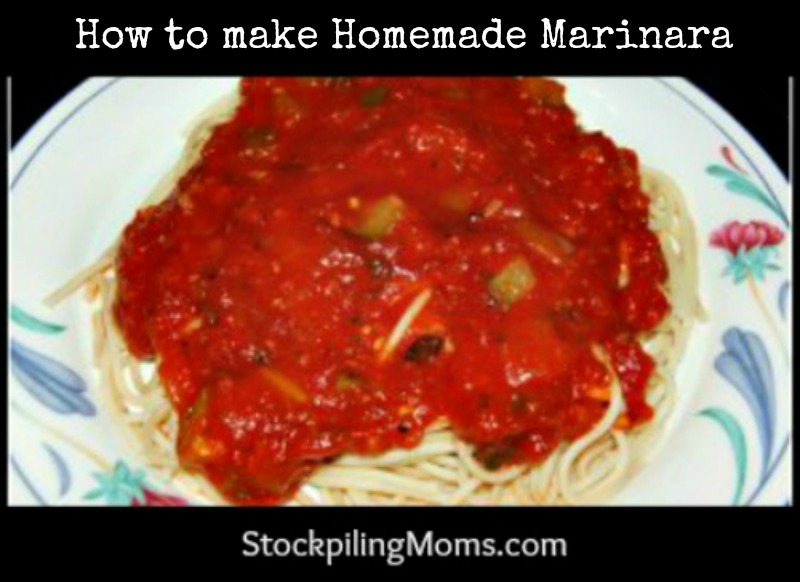 How to make Homemade Marinara