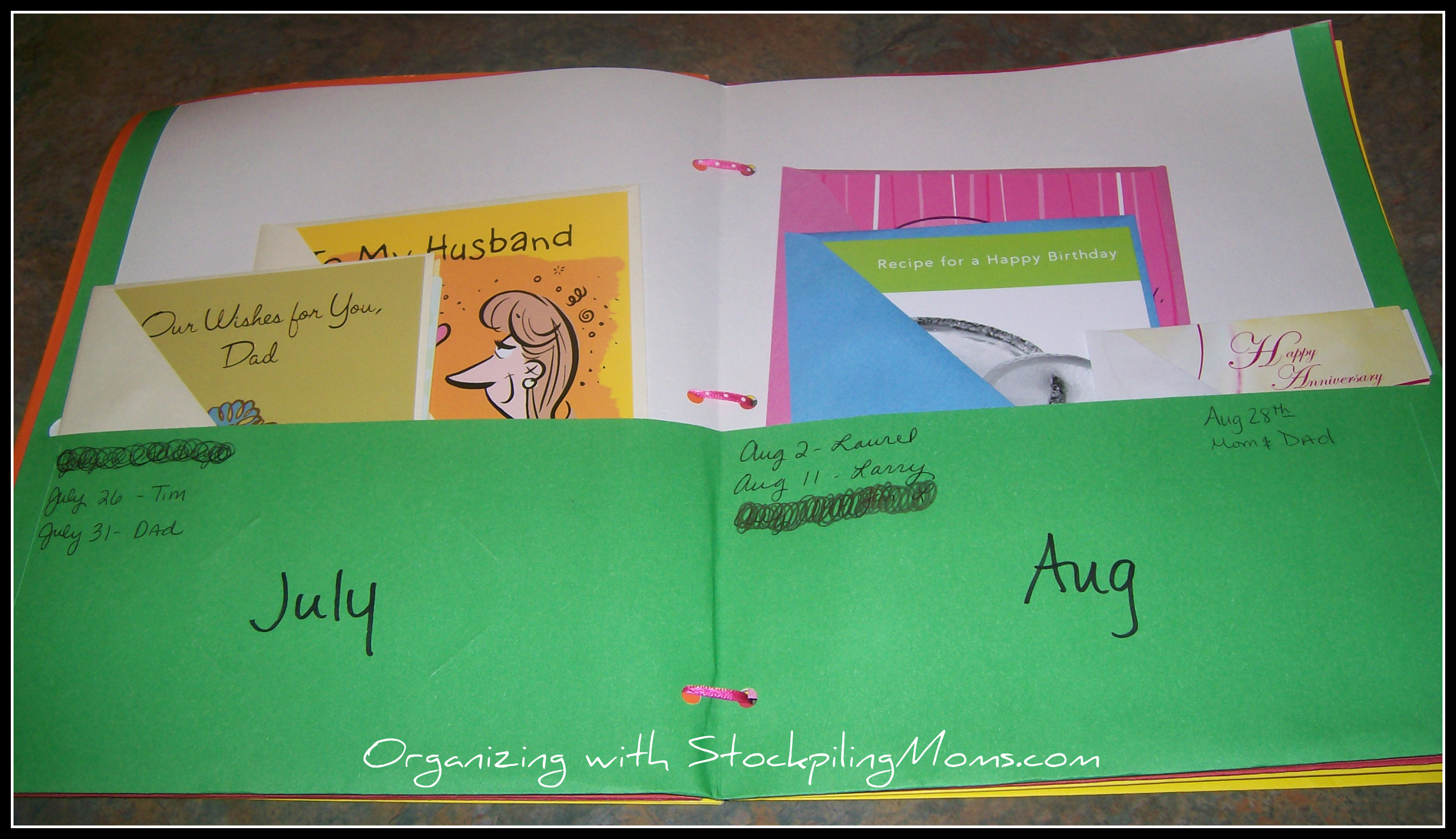 How to Organize Your Greeting Cards