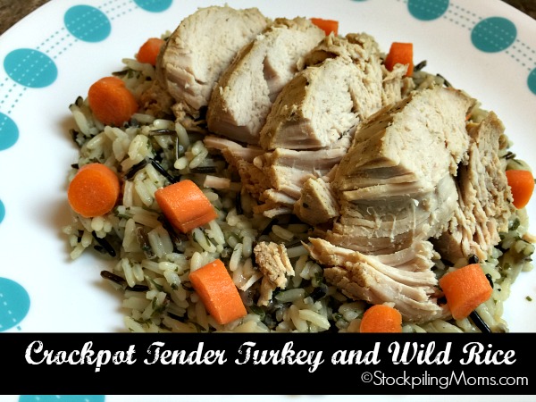 Crockpot Tender Turkey and Wild Rice