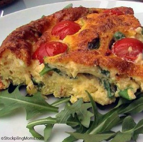 Bacon and Egg Casserole With Tomatoes