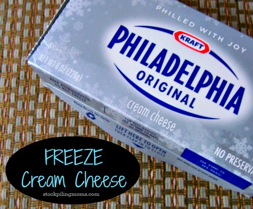 Freeze Cream Cheese 2 