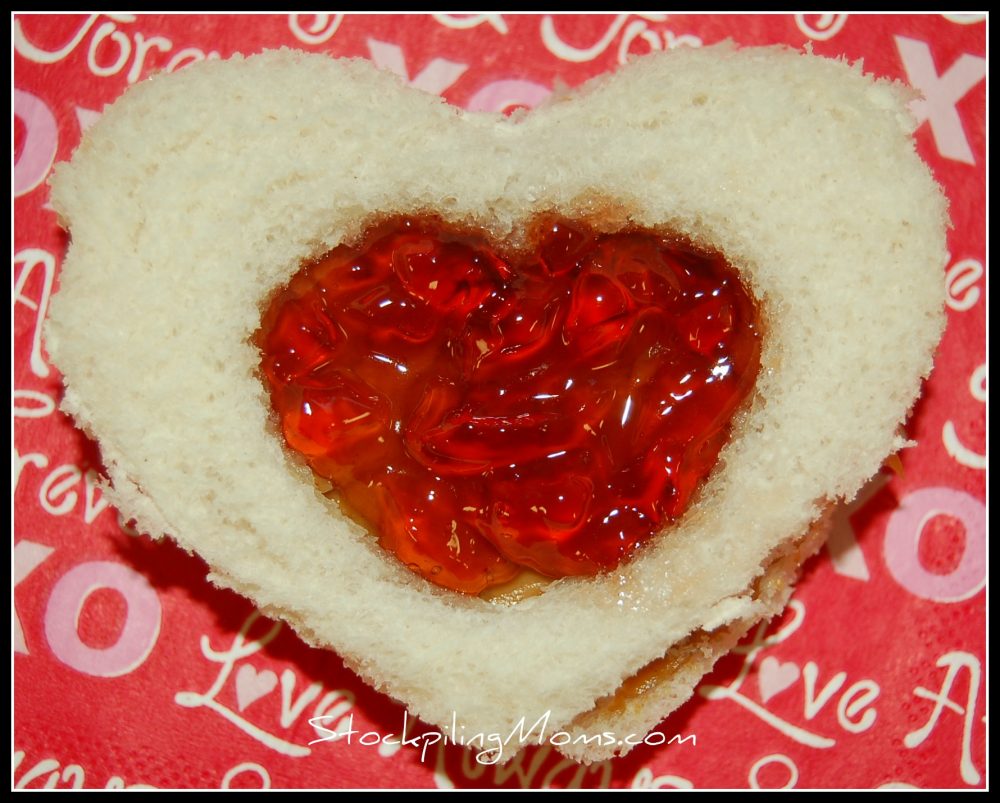 Peanut Butter and Jelly Hearts