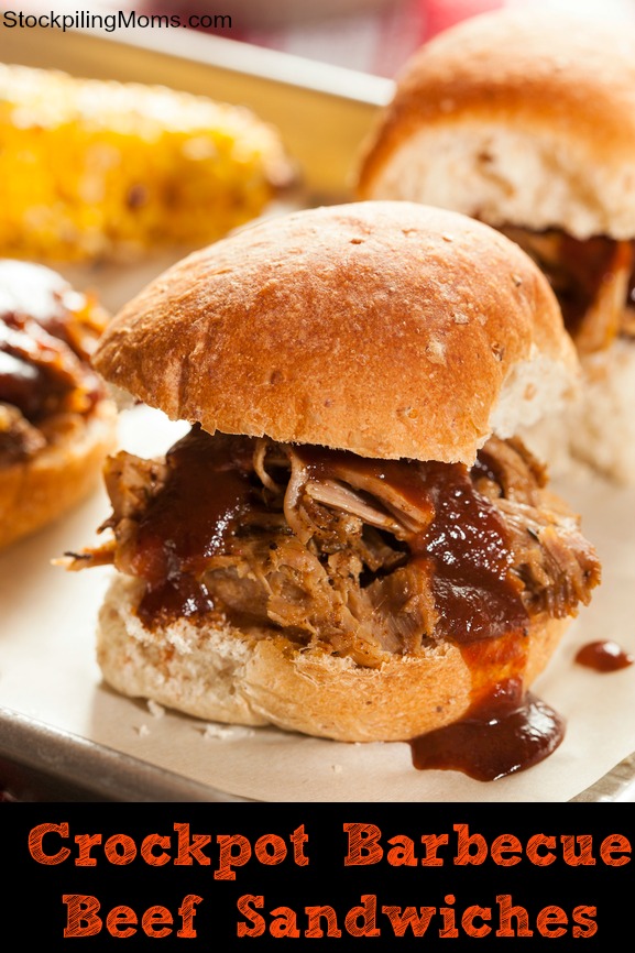 Crockpot Barbecue Beef Sandwiches