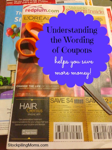 Understanding the Wording on Coupons