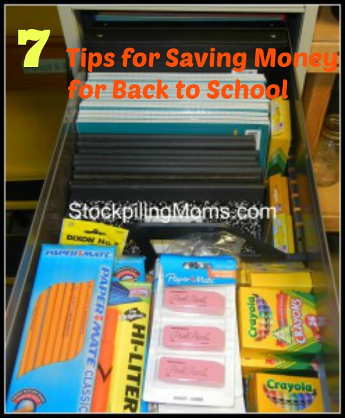 7 Tips for Saving Money for Back to School