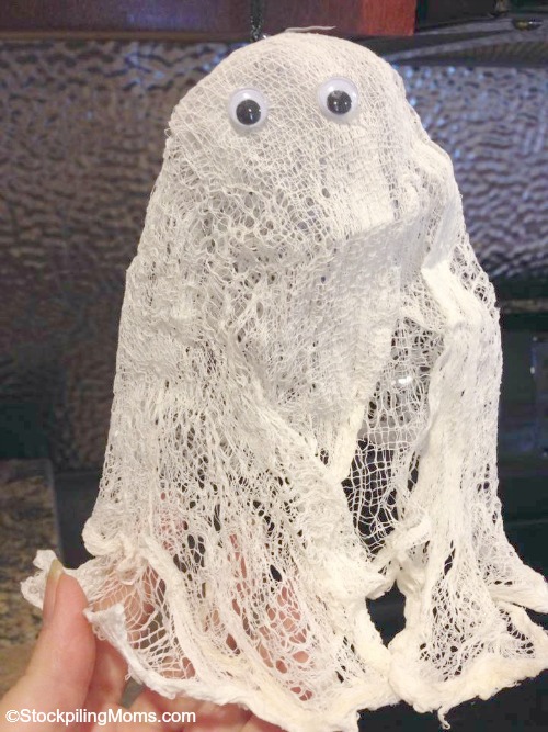 Halloween Craft – How to make Cheesecloth Ghosts