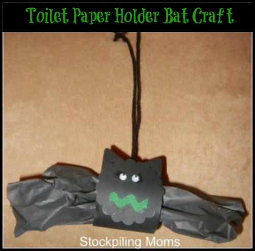 Toilet Paper Roll Bat Craft - Great Idea for Halloween Crafting