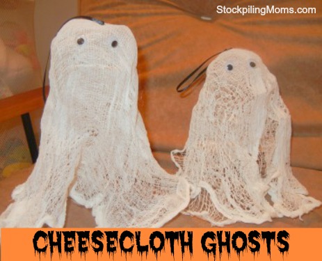 Halloween Craft Cheesecloth Ghost