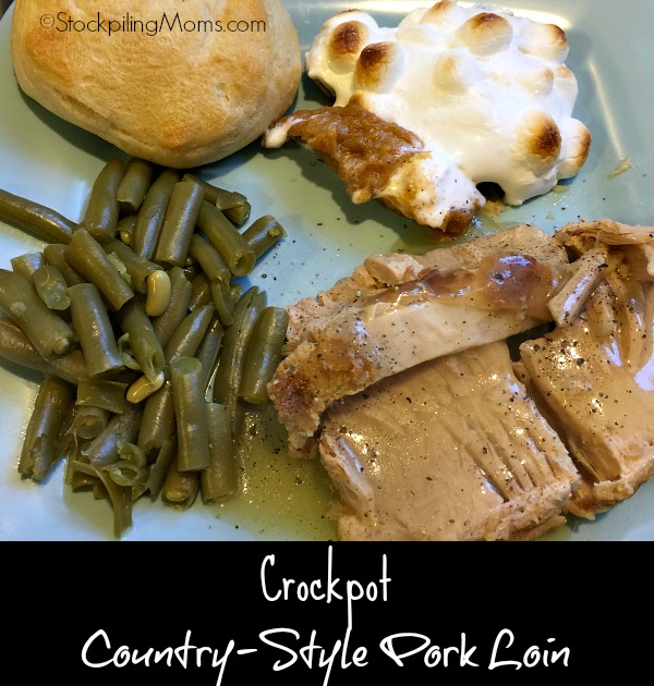 Crockpot Country-Style Pork Loin