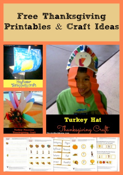 Free Thanksgiving Worksheets & Craft Ideas
