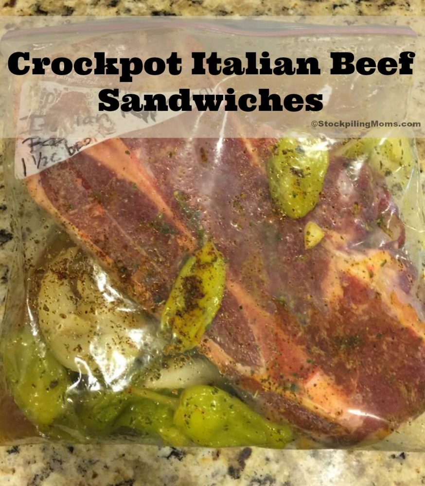 Crockpot Italian Beef Sandwiches