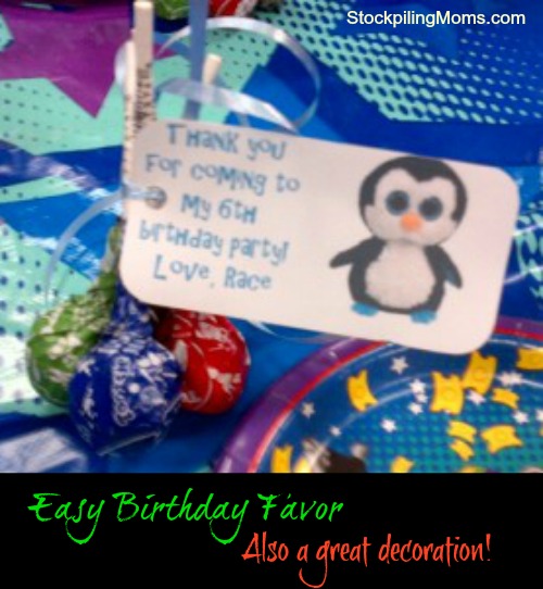 Frugal Birthday Party Favor