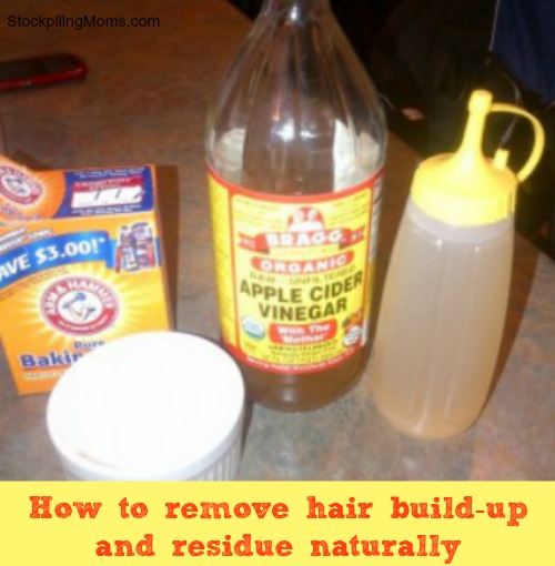 How to remove hair build-up and residue naturally