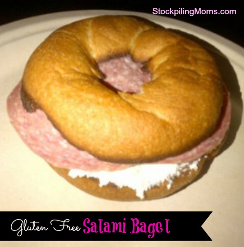 Gluten Free Salami Bagel