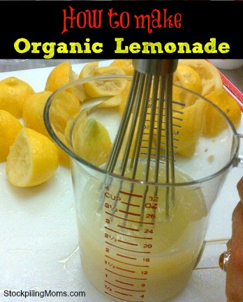 How to make Organic Lemonade