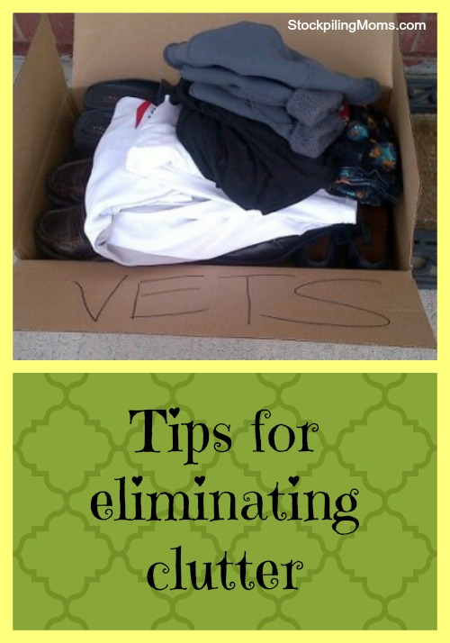 Tips for eliminating clutter