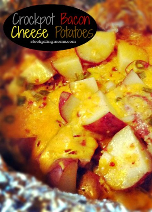 Crockpot Bacon Cheese Potatoes