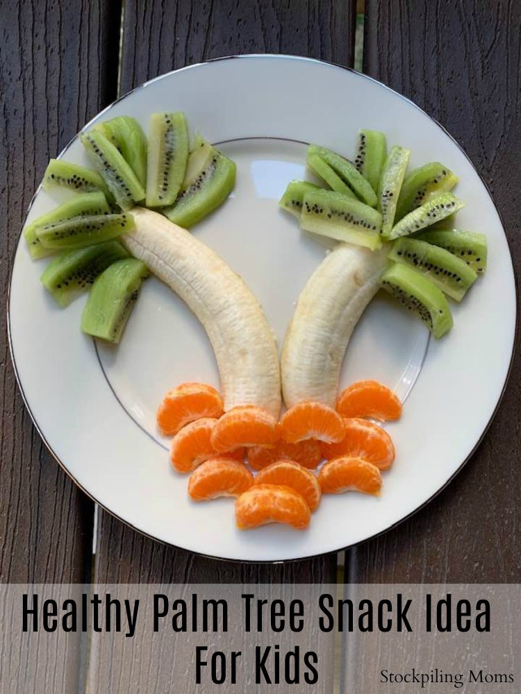 Healthy Palm Tree Snack Idea For Kids