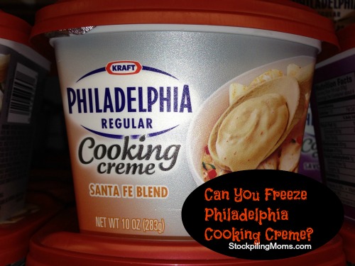 Can you freeze Philadelphia Cooking Creme?