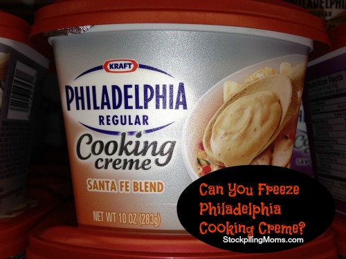 Can You Freeze Philadelphia Cooking Creme Stockpiling Moms