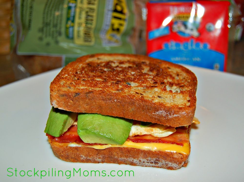 Bacon, Avocado & Egg Grilled Cheese Sandwich