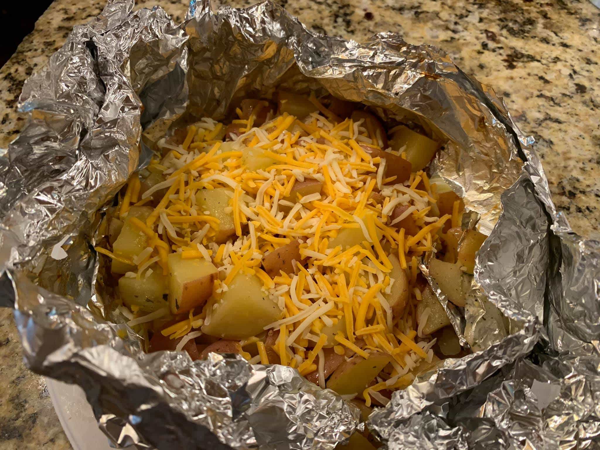Three Cheese Grilled Potatoes