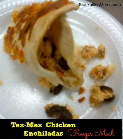 Tex-Mex Chicken Enchiladas Freezer Meal