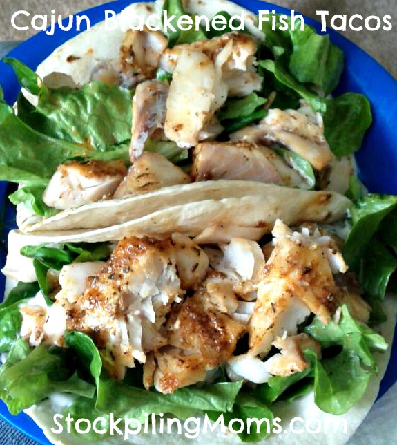 Cajun Blackened Fish Tacos