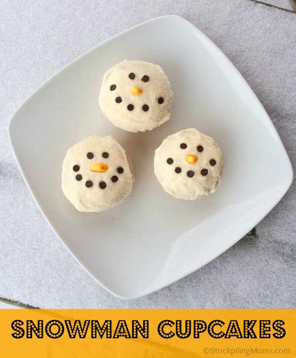 Snowman Cupcakes