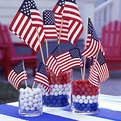 Easy 4th of July Centerpiece