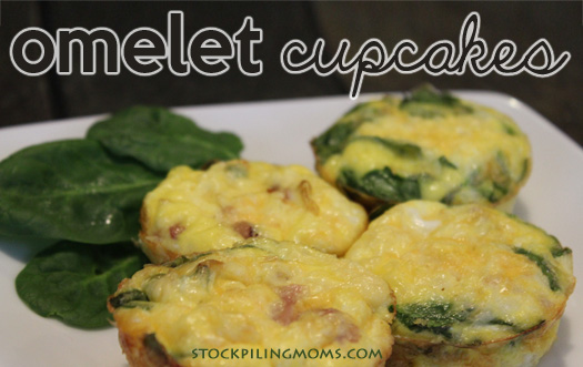 Omelet Cupcakes Recipe