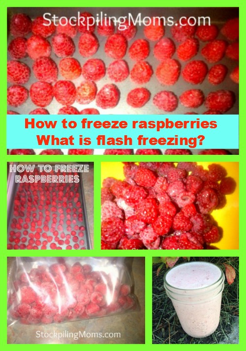 How do you flash freeze food?