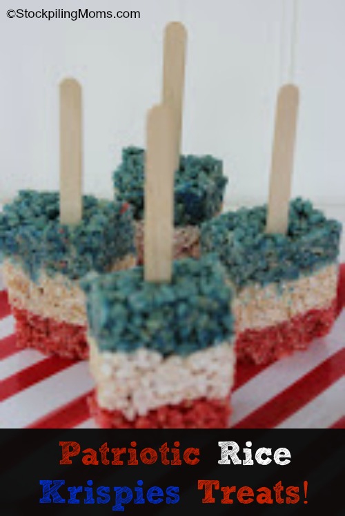 Red White and Blue Rice Krispies