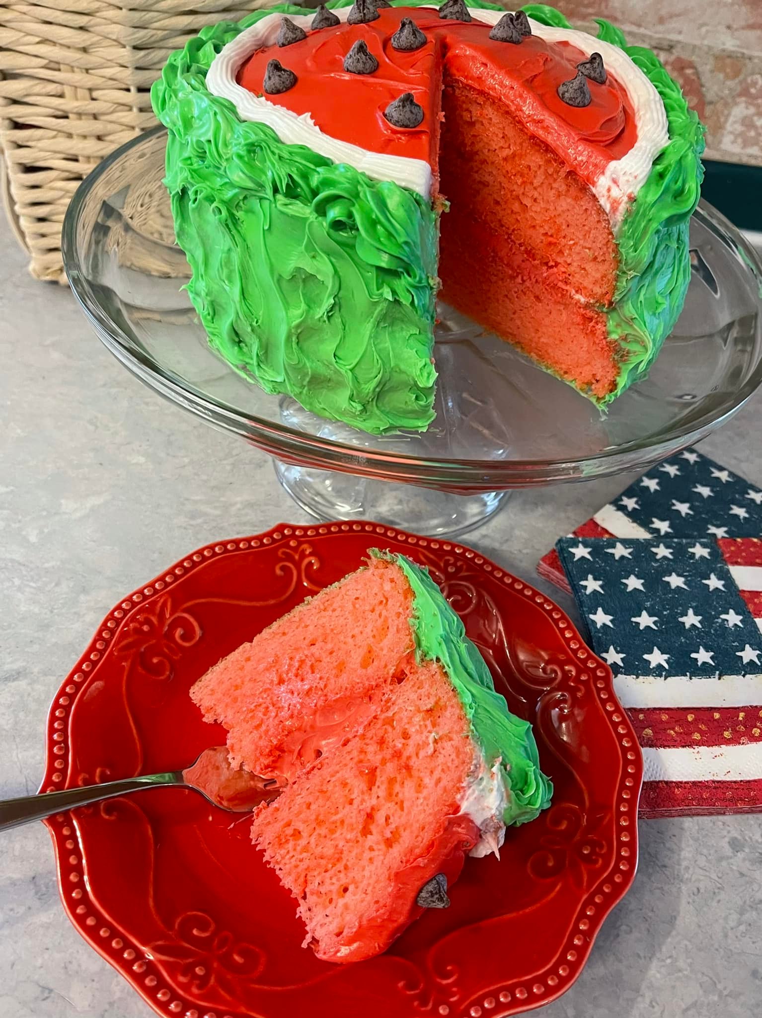 Fresh Watermelon Cake - Proud Italian Cook