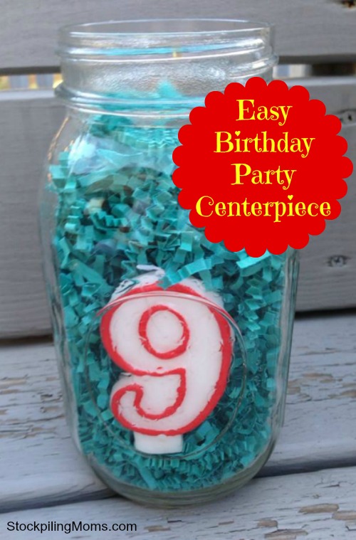 Inexpensive Birthday Party Centerpiece