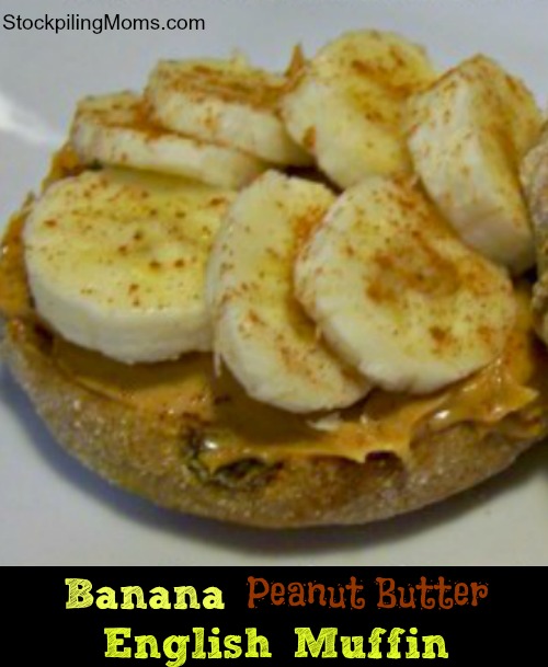 Banana Peanut Butter English Muffin