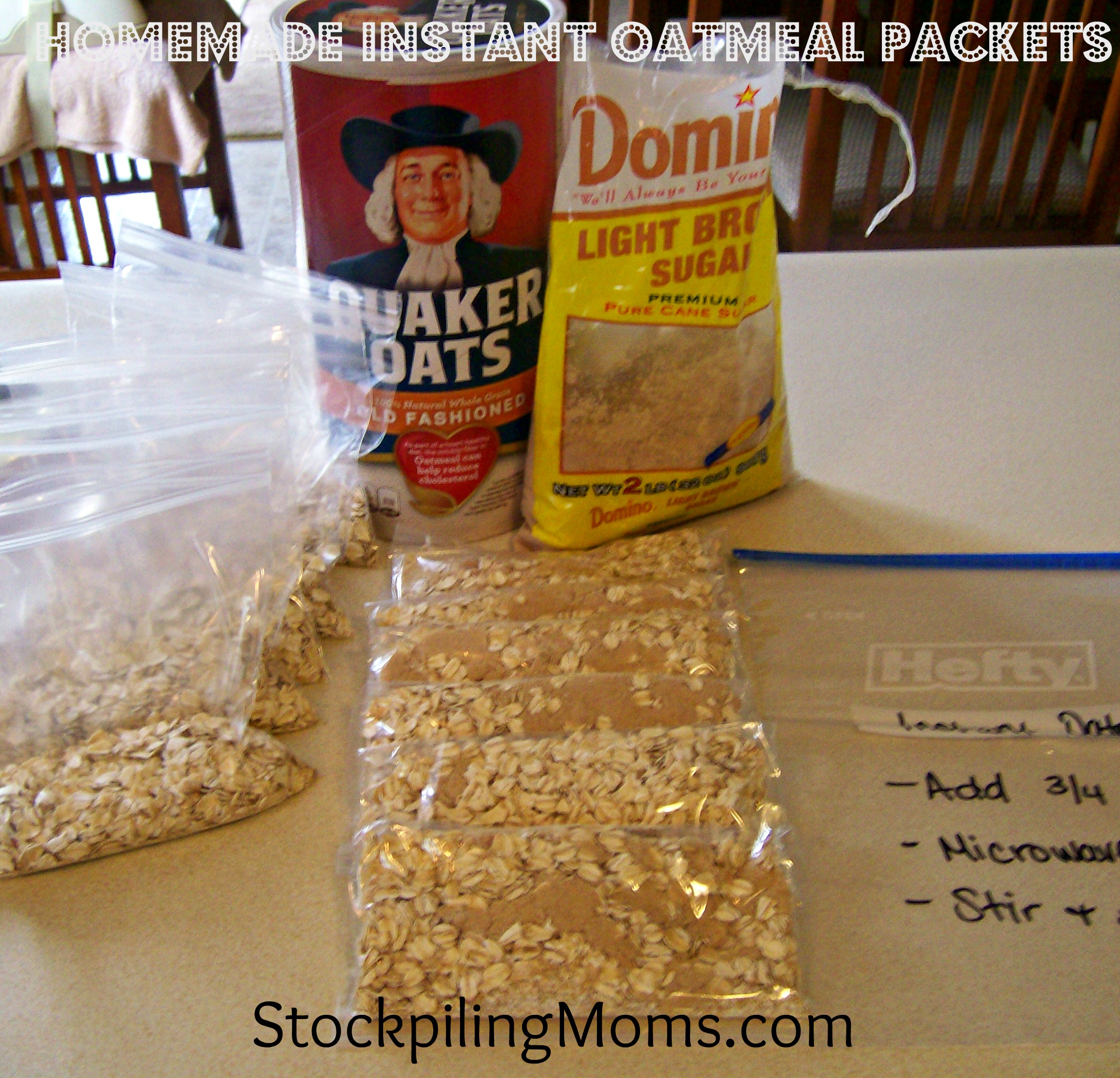 Homemade Instant Oatmeal - Not from a Packet - Sungrown Kitchen