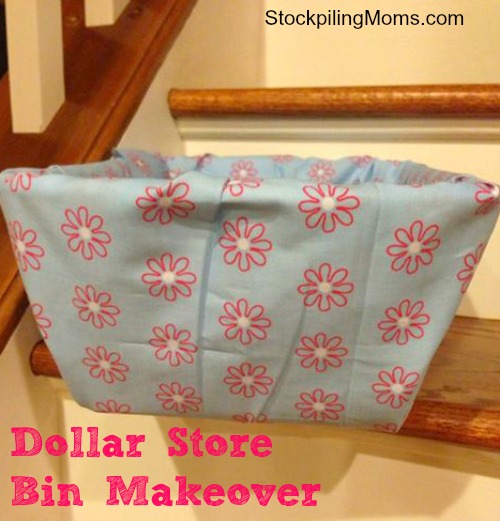 How To Make a Dollar Store Bin Makeover