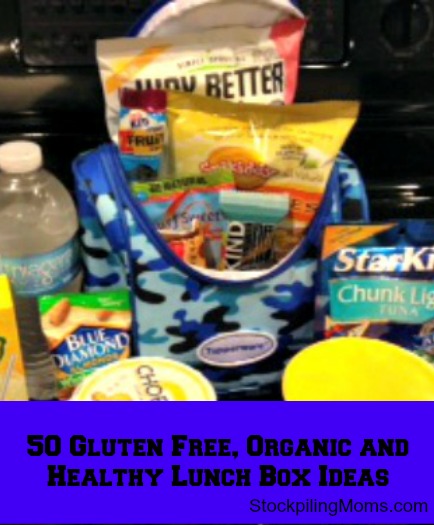 Gluten Free, Organic & Healthy Lunchbox Ideas