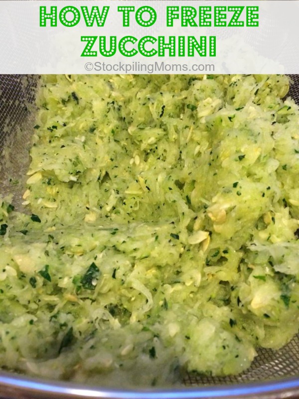 How To Freeze Zucchini Stockpiling Moms