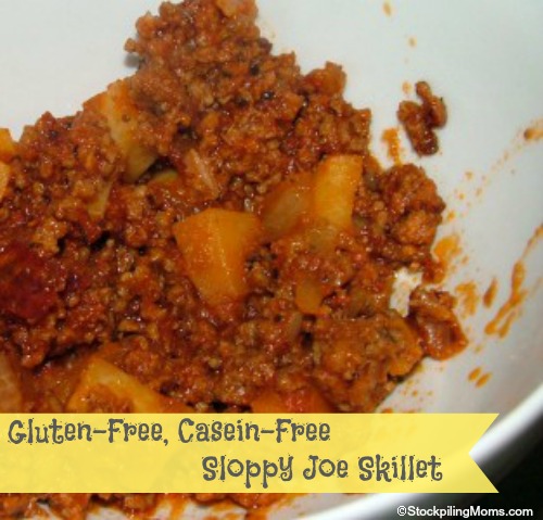 Gluten-Free, Casein-Free Sloppy Joe Skillet