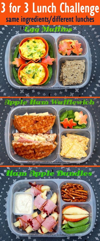 3 for 3 Lunch Challenge – Lunchbox Ideas