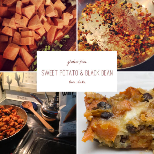 gluten free sweet potato black bean taco bake