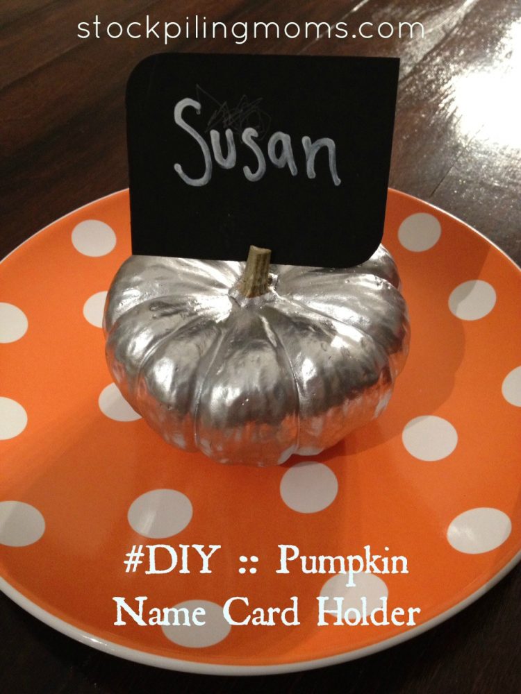 How To Make Pumpkin Name Card Holders